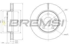 BREMS CD8098V - DISCHI FRENO - BRAKE DISCS