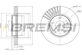 BREMS CD8100V - DISCHI FRENO - BRAKE DISCS