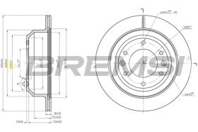 BREMS CD8112V - DISCHI FRENO - BRAKE DISCS