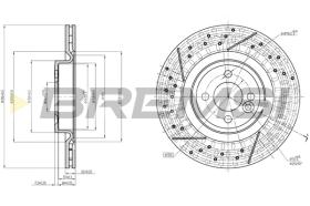 BREMS CD8121V - DISCHI FRENO - BRAKE DISCS