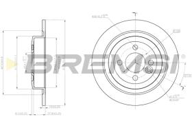 BREMS CD8124S - DISCHI FRENO - BRAKE DISCS