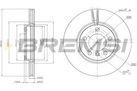 BREMS CD8125V - DISCHI FRENO - BRAKE DISCS