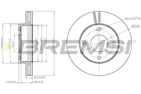 BREMS CD8134V - DISCHI FRENO - BRAKE DISCS