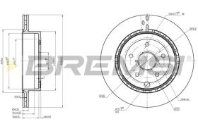 BREMS CD8140V - DISCHI FRENO - BRAKE DISCS