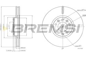 BREMS CD8156V - DISCHI FRENO - BRAKE DISCS