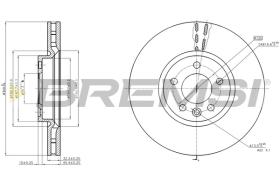 BREMS CD8182V - DISCHI FRENO - BRAKE DISCS