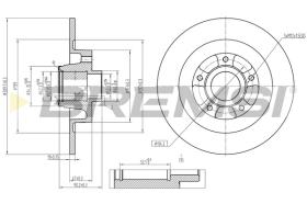 BREMS CD8185S - DISCHI FRENO - BRAKE DISCS