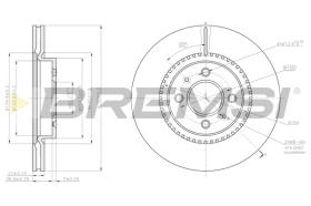 BREMS CD8186V - DISCHI FRENO - BRAKE DISCS