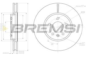 BREMS CD8191V - DISCHI FRENO - BRAKE DISCS