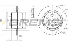 BREMS CD8197S - DISCHI FRENO - BRAKE DISCS