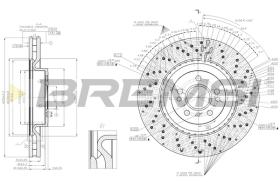 BREMS CD8202V - DISCHI FRENO - BRAKE DISCS