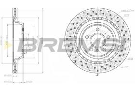 BREMS CD8205V - DISCHI FRENO - BRAKE DISCS