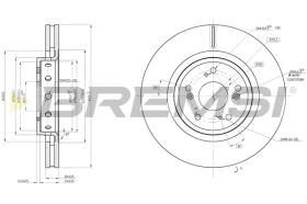 BREMS CD8209V - DISCHI FRENO - BRAKE DISCS