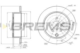 BREMS CD8211S - DISCHI FRENO - BRAKE DISCS