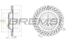 BREMS CD8214V - DISCHI FRENO - BRAKE DISCS