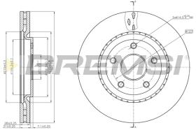 BREMS CD8216V - DISCHI FRENO - BRAKE DISCS