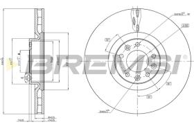 BREMS CD8234V - DISCHI FRENO - BRAKE DISCS