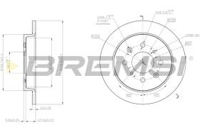 BREMS CD8244S - DISCHI FRENO - BRAKE DISCS