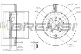 BREMS CD8251V - DISCHI FRENO - BRAKE DISCS