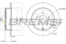 BREMS CD8268S - DISCHI FRENO - BRAKE DISCS