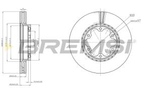 BREMS CD8269V - DISCHI FRENO - BRAKE DISCS