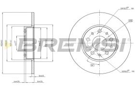 BREMS CD8286S - DISCHI FRENO - BRAKE DISCS