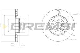 BREMS CD8289V - DISCHI FRENO - BRAKE DISCS