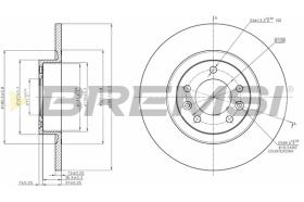 BREMS CD8297S - DISCHI FRENO - BRAKE DISCS