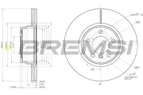 BREMS CD8315V - DISCHI FRENO - BRAKE DISCS