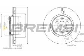 BREMS CD8327V - DISCHI FRENO - BRAKE DISCS