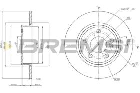 BREMS CD8335S - DISCHI FRENO - BRAKE DISCS