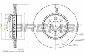 BREMS CD8350V - DISCHI FRENO - BRAKE DISCS