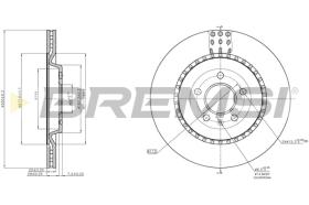 BREMS CD8383V - DISCHI FRENO - BRAKE DISCS