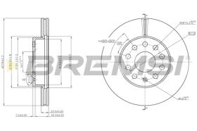 BREMS CD8400V - DISCHI FRENO - BRAKE DISCS