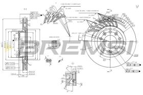 BREMS CD8401V - DISCHI FRENO - BRAKE DISCS