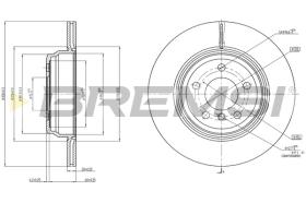 BREMS CD8404V - DISCHI FRENO - BRAKE DISCS