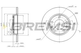 BREMS CD8406S - DISCHI FRENO - BRAKE DISCS