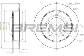 BREMS CD8411S - DISCHI FRENO - BRAKE DISCS