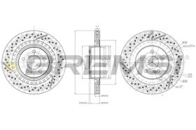 BREMS CD8427V - DISCHI FRENO - BRAKE DISCS