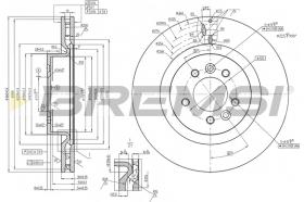 BREMS CD8429V - DISCHI FRENO - BRAKE DISCS