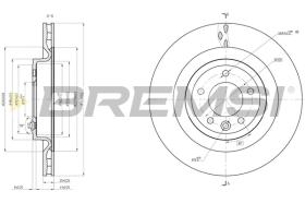 BREMS CD8434V - DISCHI FRENO - BRAKE DISCS