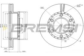 BREMS CD8459V - DISCHI FRENO - BRAKE DISCS