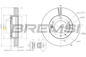 BREMS CD8462V - DISCHI FRENO - BRAKE DISCS