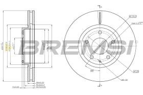 BREMS CD8463V - DISCHI FRENO - BRAKE DISCS