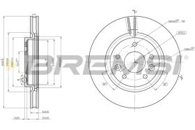 BREMS CD8466V - DISCHI FRENO - BRAKE DISCS