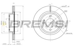 BREMS CD8467V - DISCHI FRENO - BRAKE DISCS