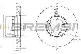 BREMS CD8468V - DISCHI FRENO - BRAKE DISCS