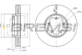 BREMS CD8469V - DISCHI FRENO - BRAKE DISCS