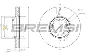 BREMS CD8470V - DISCHI FRENO - BRAKE DISCS