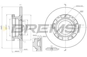 BREMS CD8472S - DISCHI FRENO - BRAKE DISCS